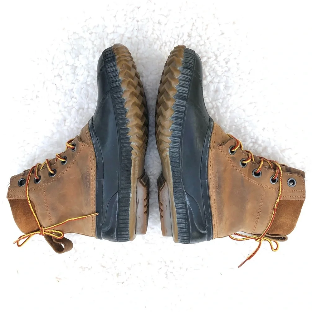 Sorel Leather Duck Boots Mens Sz 8